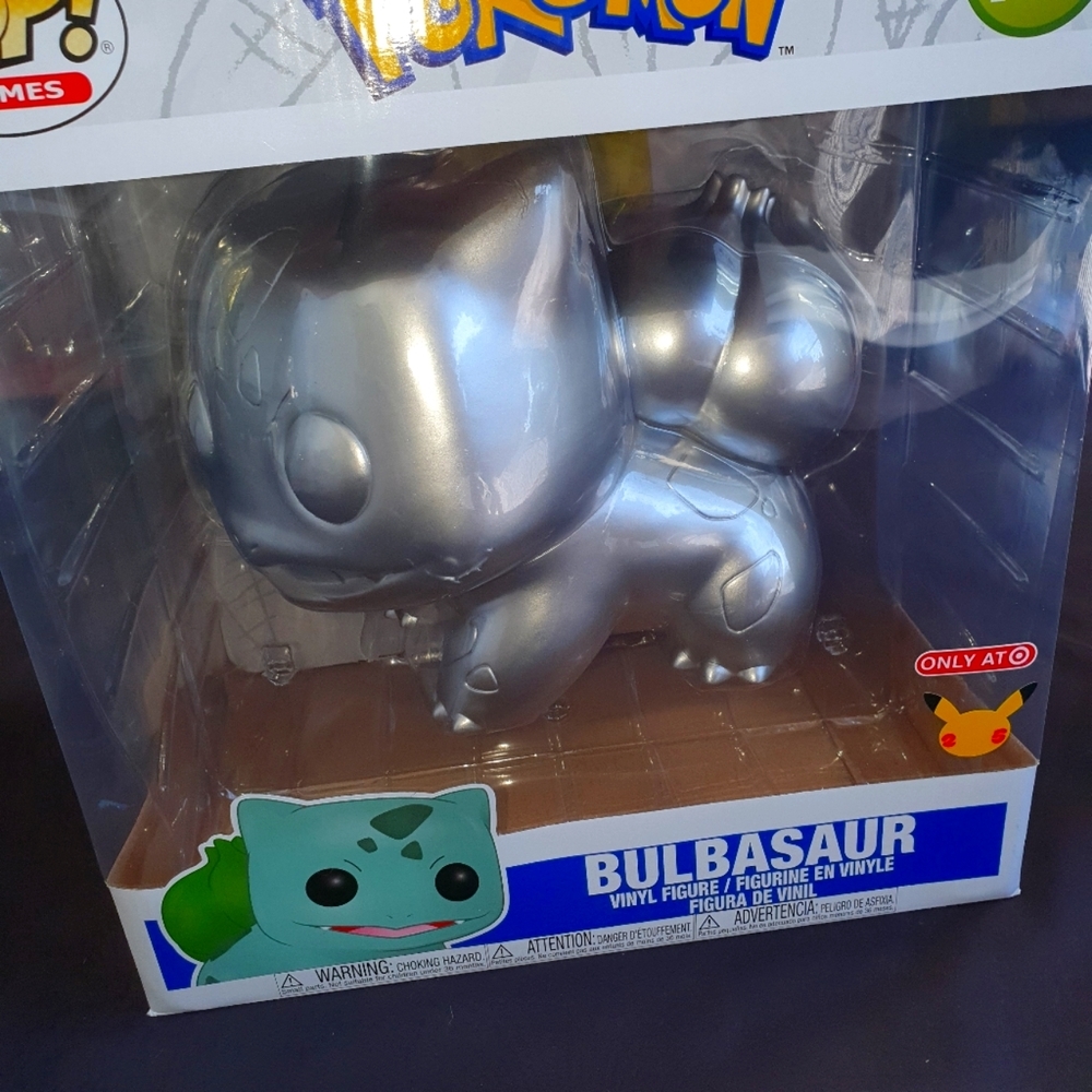 Funko Silver Jumbo Bulbasaur 25th anniversary
